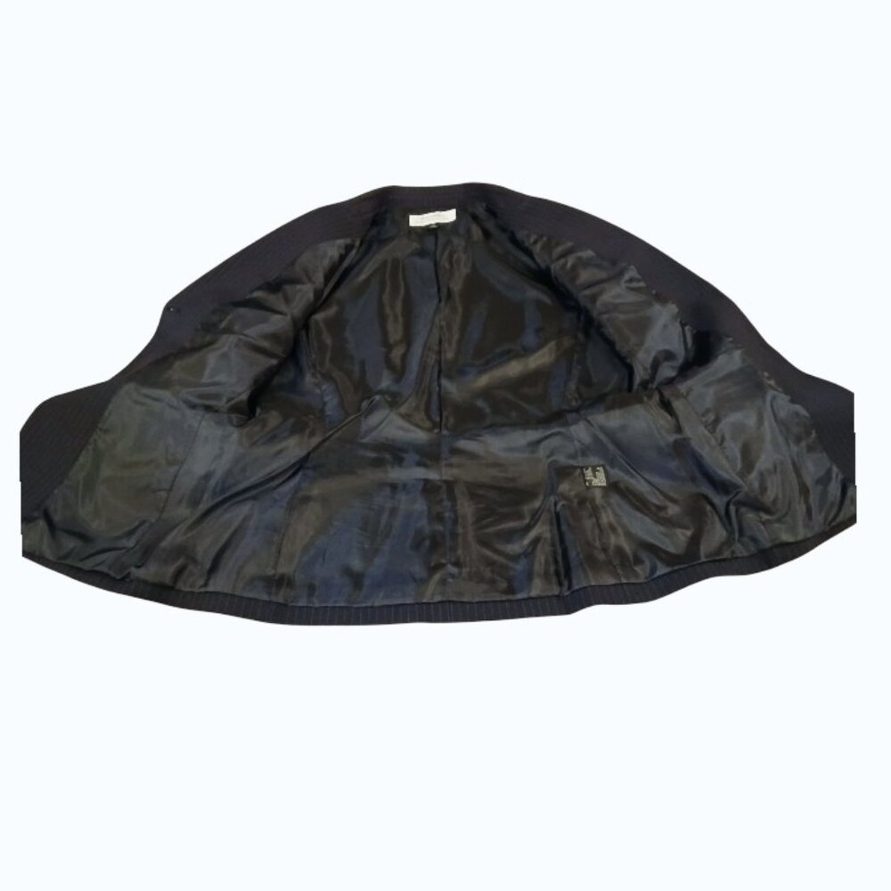 TAHARI Arthur S. Levine Black Pinstripe Professional Suit Blazer/Skirt EUC - Picture 12 of 16